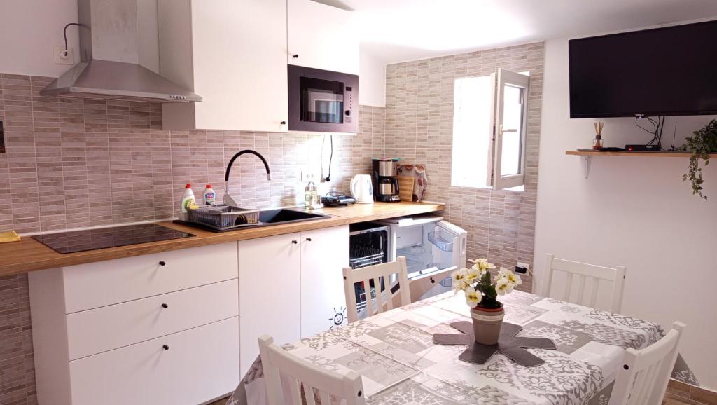 Kuchyňa alebo kuchynka v ubytovaní Apartmani Mirko Rovinj