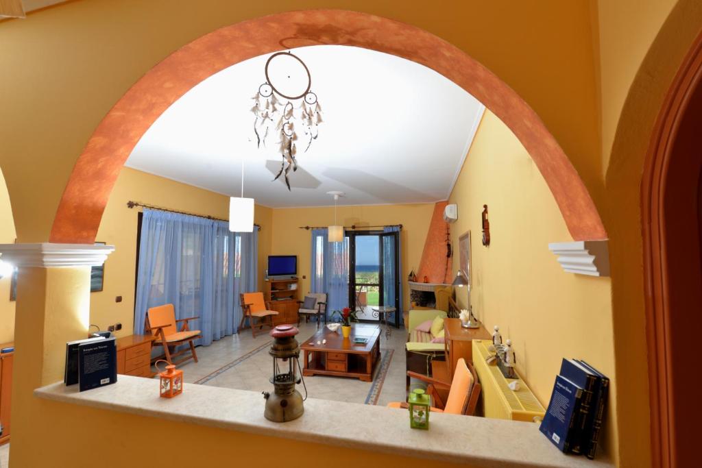 Posedenie v ubytovaní Galini Beach Villa