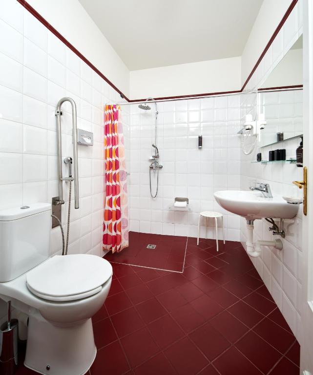 Koupelna v ubytování Hotel Bologna