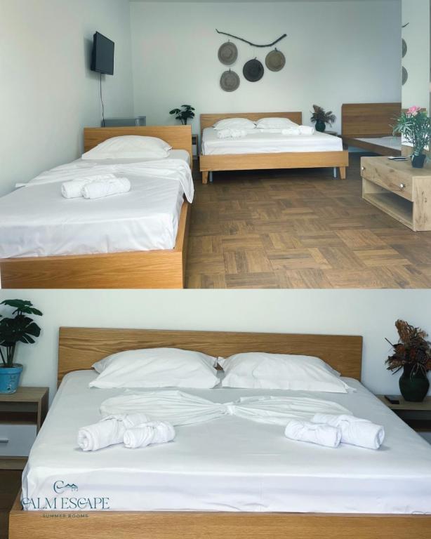 Postel nebo postele na pokoji v ubytování Calm Escape