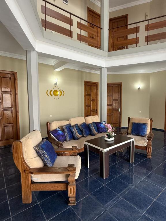 Posezení v ubytování LUNA Hotel