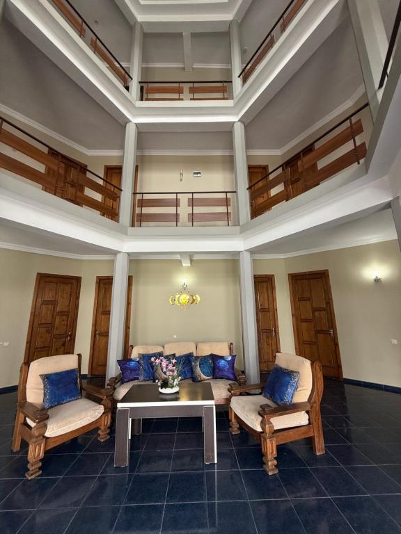 Posezení v ubytování LUNA Hotel