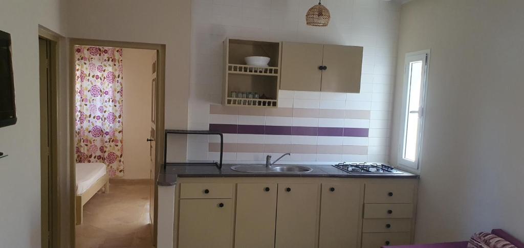 Kuchyň nebo kuchyňský kout v ubytování Residence CHAHD