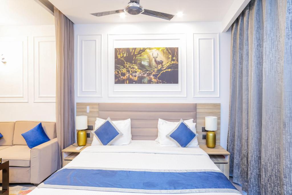 Postel nebo postele na pokoji v ubytování Hotel Livbox at Supernova