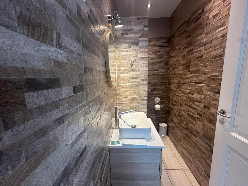 Koupelna v ubytování Bandholm Badehotel