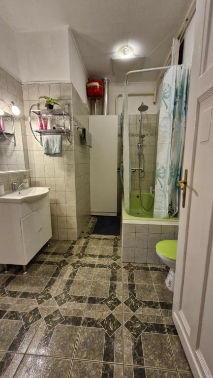 Kúpeľňa v ubytovaní River Center Apartment