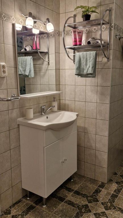Kúpeľňa v ubytovaní River Center Apartment