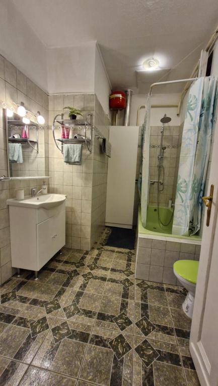 Kúpeľňa v ubytovaní River Center Apartment