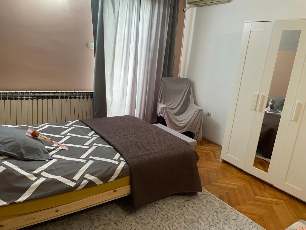 Postel nebo postele na pokoji v ubytování Apartman 1