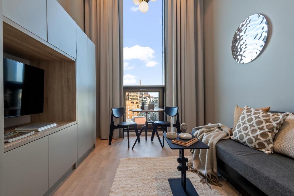 Unity Helsinki - A Studio Hotel的休息区