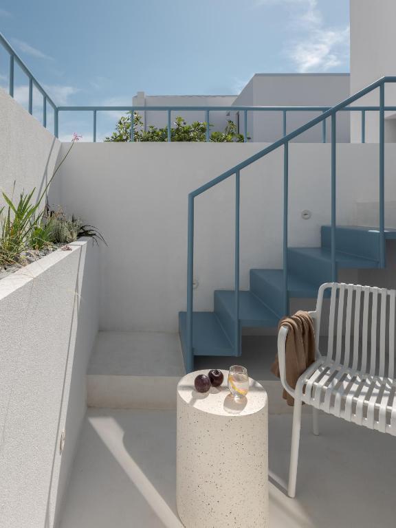 Balkón nebo terasa v ubytování Aegean Colors Paros