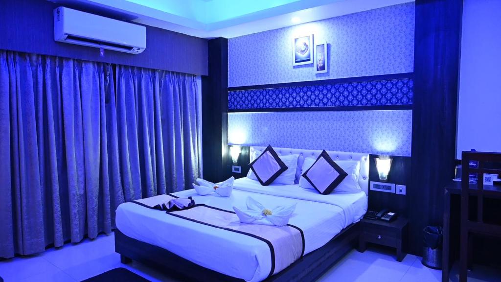Postel nebo postele na pokoji v ubytování Hotel Durene