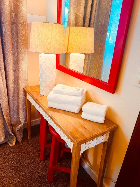 Postel nebo postele na pokoji v ubytování Oceanhouse