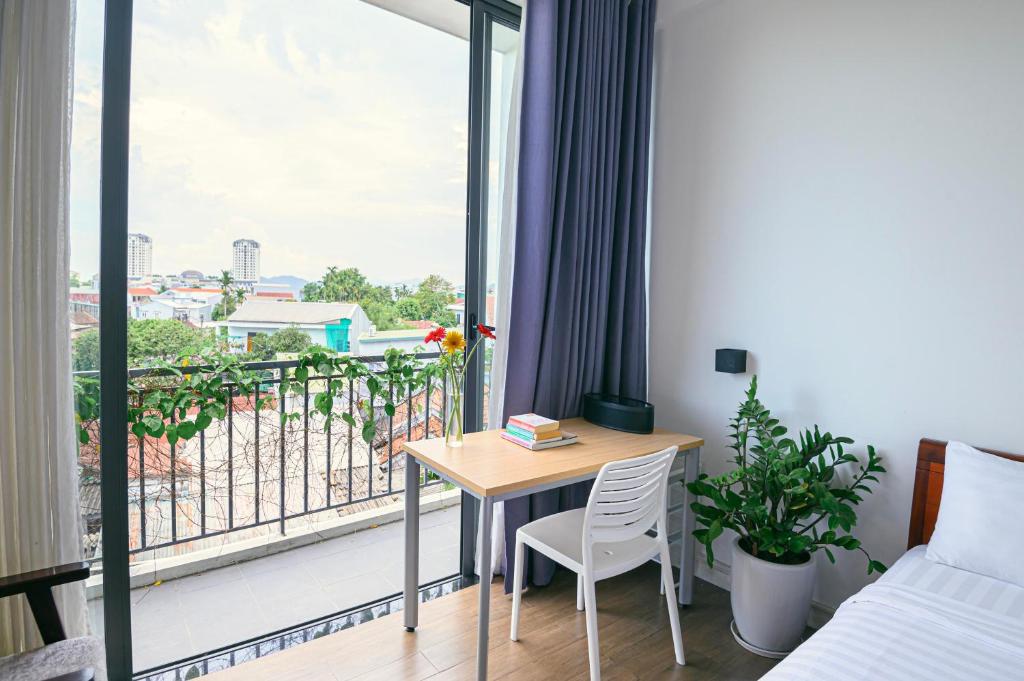 Ban công/sân hiên tại Lama Homestay