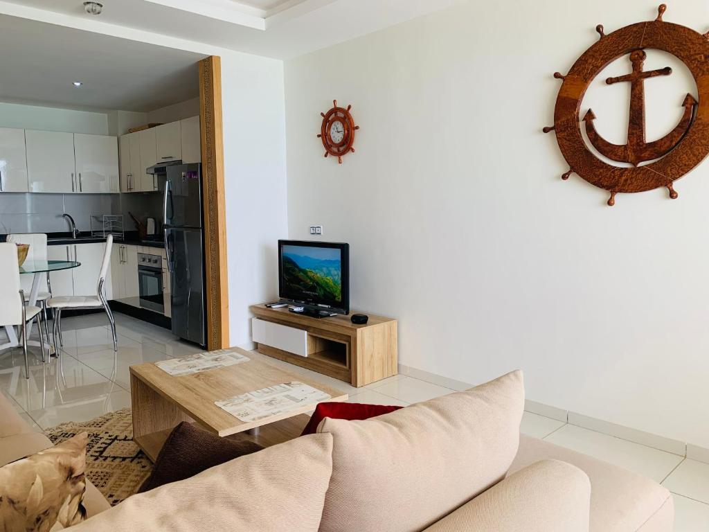 Kuchyň nebo kuchyňský kout v ubytování Atlas Ocean View Vue Mer Directe