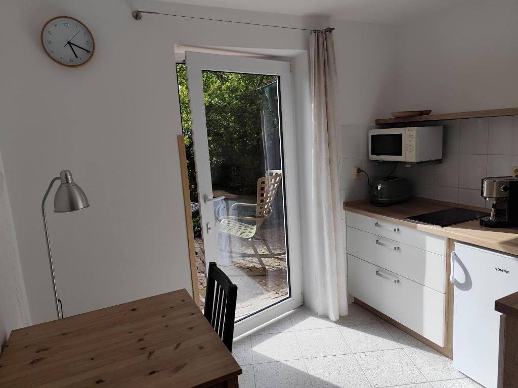 Kuchyň nebo kuchyňský kout v ubytování Apartmán Srdce Vltavy