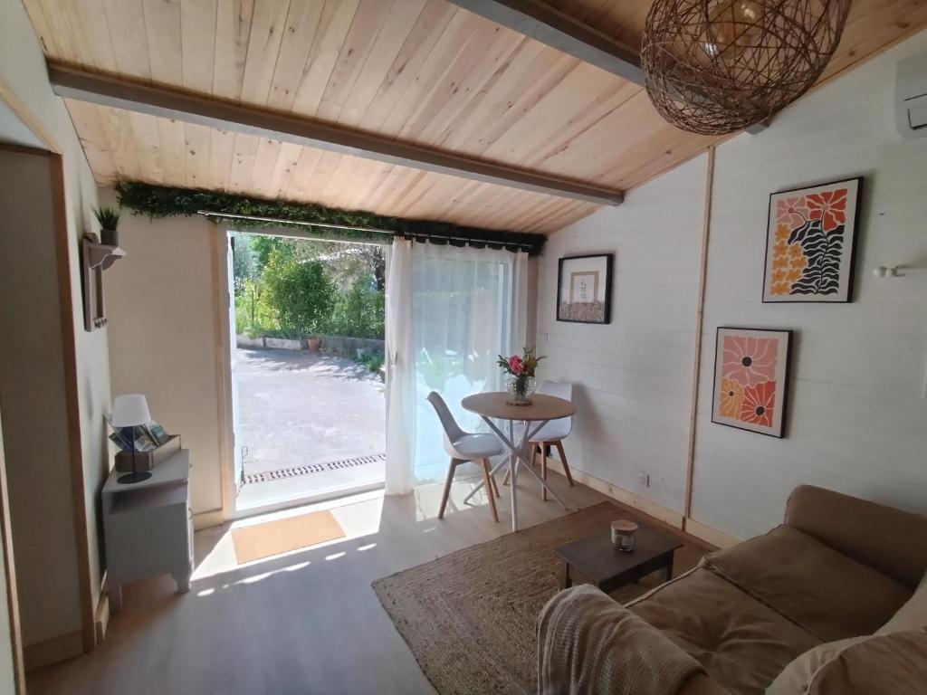Posezení v ubytování La Ch'tite Maison