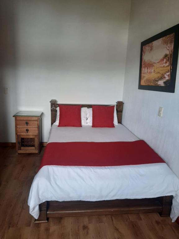 Postel nebo postele na pokoji v ubytování Hotel Zocalo Campestre