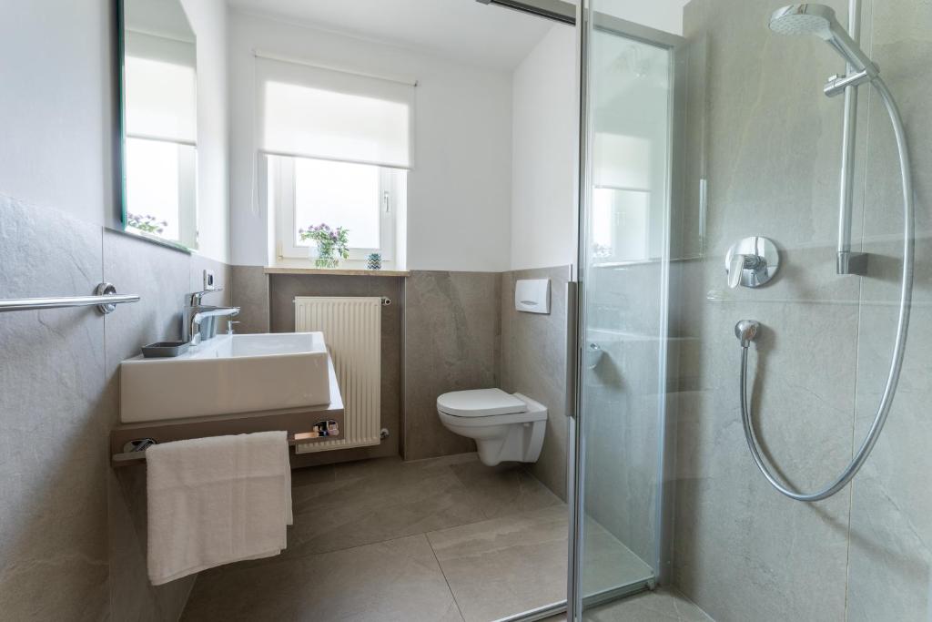 Koupelna v ubytování Ferienappartement Freiblick