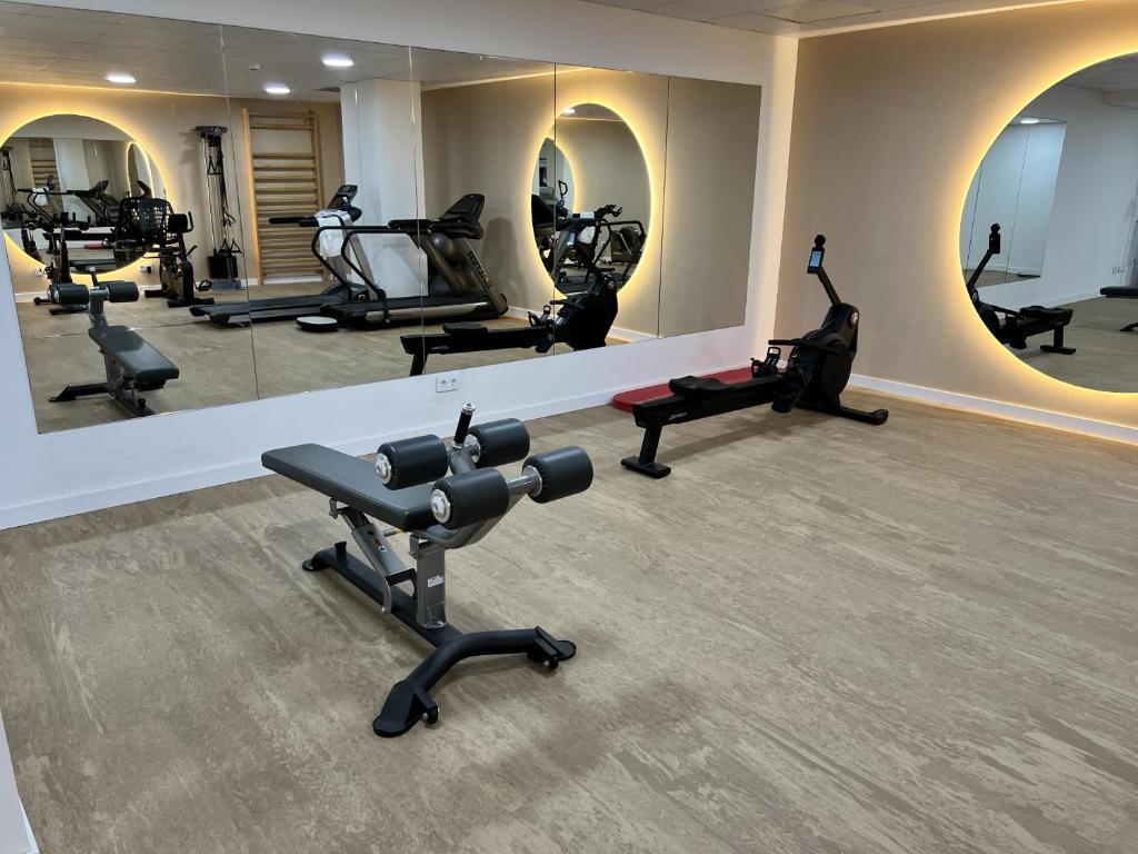 Posilňovňa alebo fitness centrum v ubytovaní Panoramica views superb luxury apartment