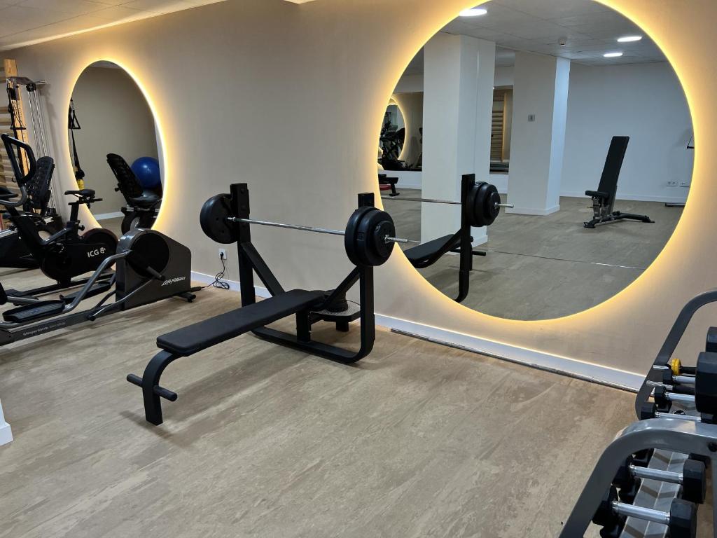 Posilňovňa alebo fitness centrum v ubytovaní Panoramica views superb luxury apartment