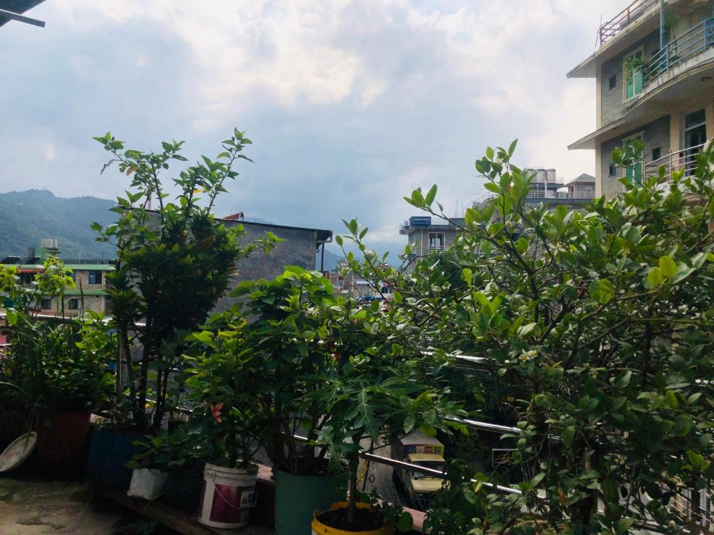 O vedere generală la munți sau o vedere la munte luată de la acest hotel