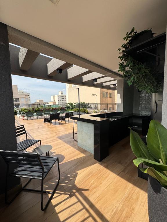 Balkón nebo terasa v ubytování Aconchego no centro de São Paulo