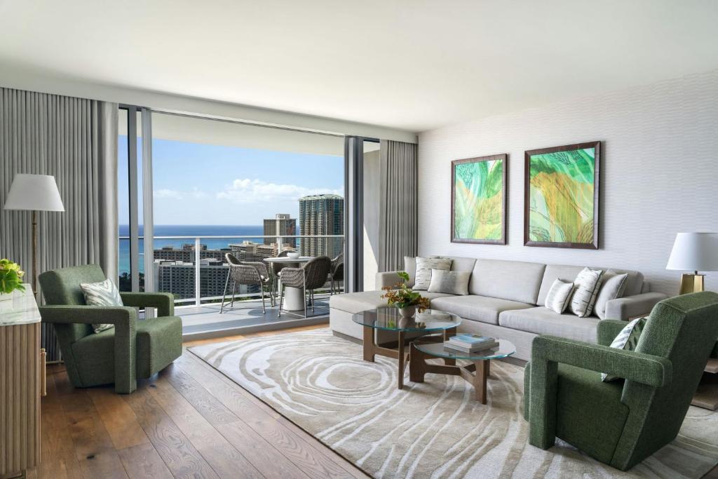 Posezení v ubytování The Ritz-Carlton Residences, Waikiki Beach Hotel