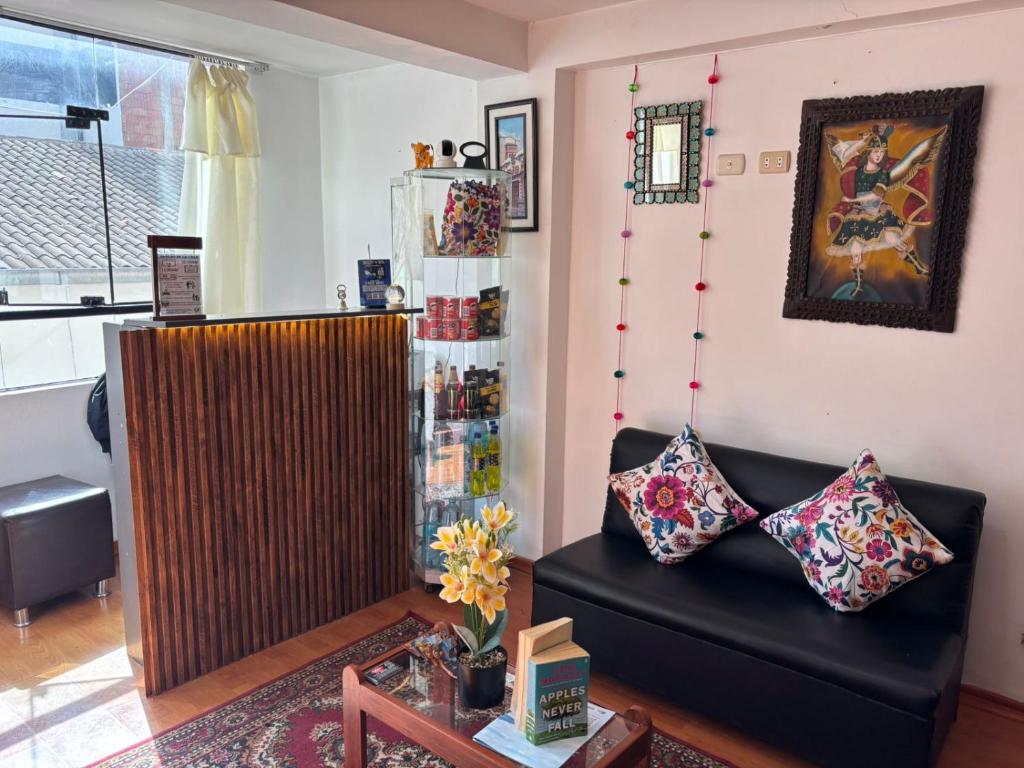 Χώρος καθιστικού στο Cusco Rooms