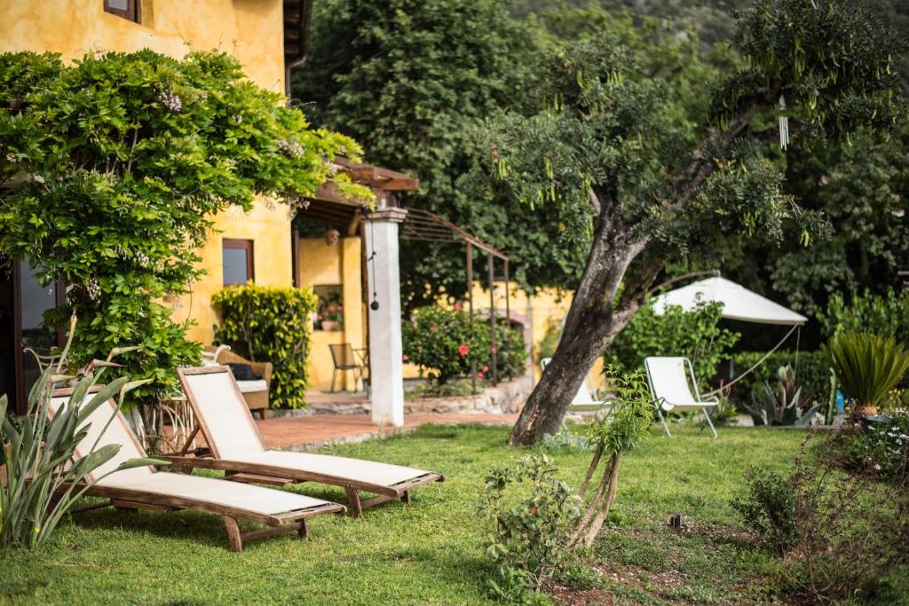 Zahrada ubytování B&B Calandrella