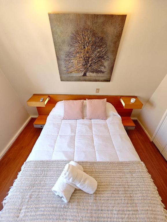 Postel nebo postele na pokoji v ubytování Hotel Ágora