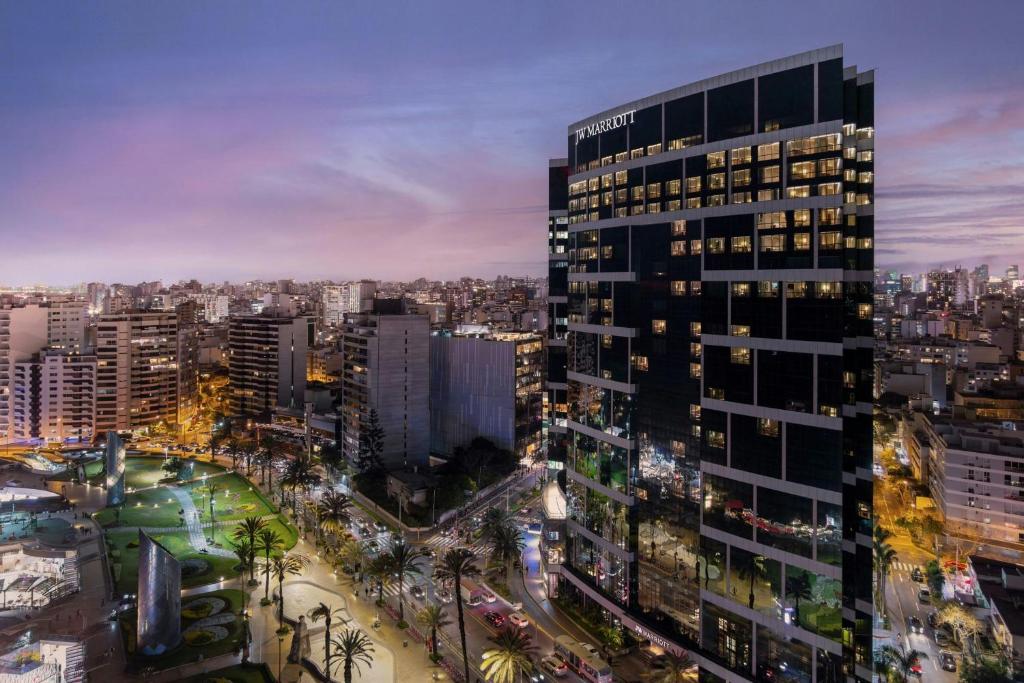 Ein allgemeiner Blick auf Lima oder ein Stadtblick von des Hotels aus