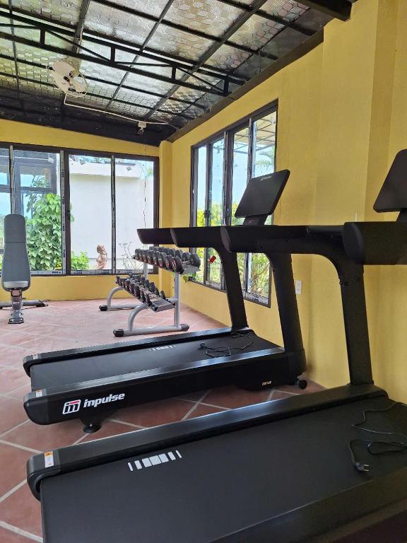 Fitness centrum a/nebo fitness zařízení v ubytování Serene Nature Hotel & Spa
