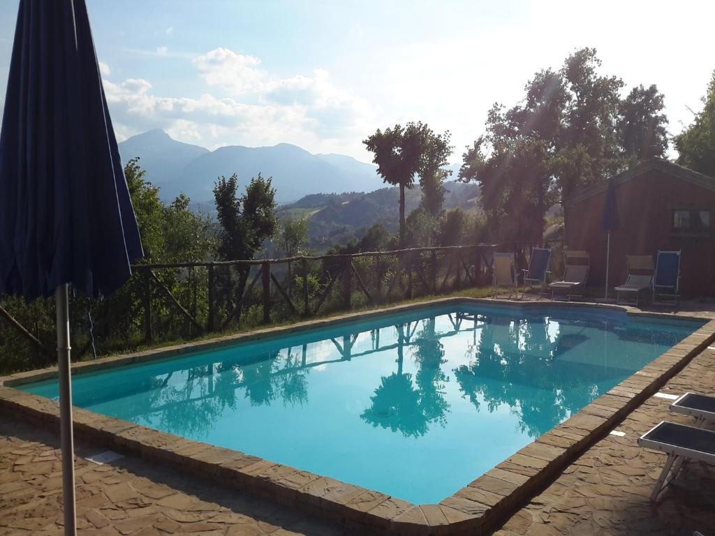 The swimming pool at or close to Gorgeous Apartment with Pool near Sibillini Mountains