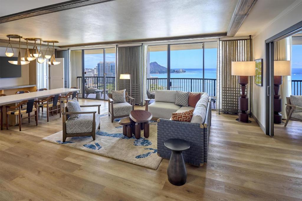 Posezení v ubytování Hilton Hawaiian Village Waikiki Beach Resort