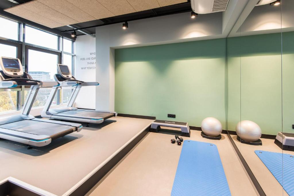 Fitness centrum a/nebo fitness zařízení v ubytování Best Western Plus Hotel St. Raphael