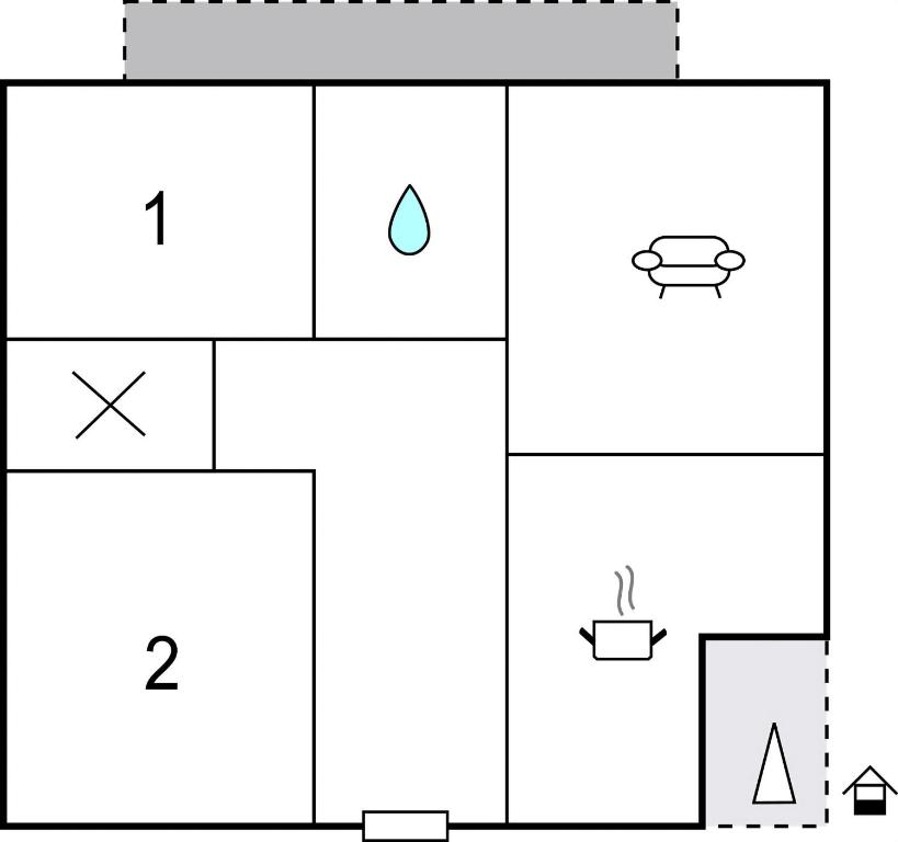 Κάτοψη του Gemuetliche Ferienwohnung