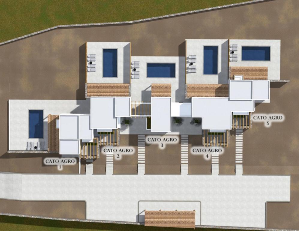 Půdorys ubytování Cato Agro 5, Seafront Villa with Private Pool