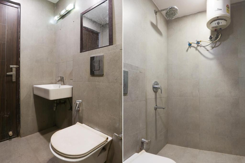 Koupelna v ubytování Super Hotel O S J Residency