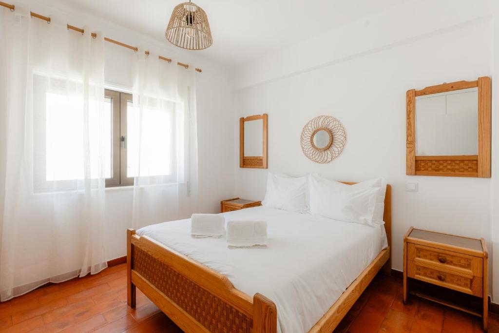 Ένα ή περισσότερα κρεβάτια σε δωμάτιο στο Ocean View Apartment