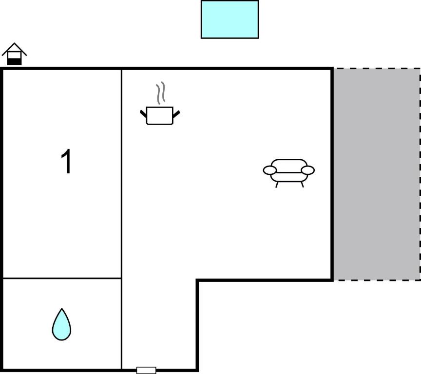 Půdorys ubytování Super Apartment Ogulin