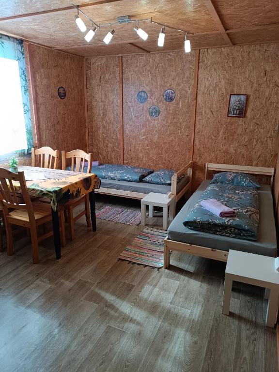 Postel nebo postele na pokoji v ubytování Atpūtas vieta Buki
