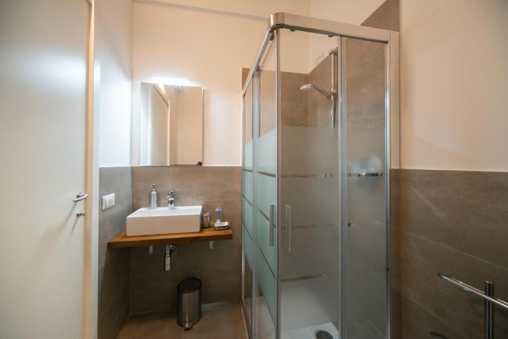 Koupelna v ubytování Casa Ferrovieri