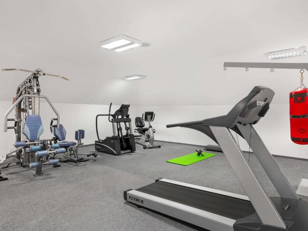 Posilňovňa alebo fitness centrum v ubytovaní Mercure Szekesfehervar Magyar Kiraly