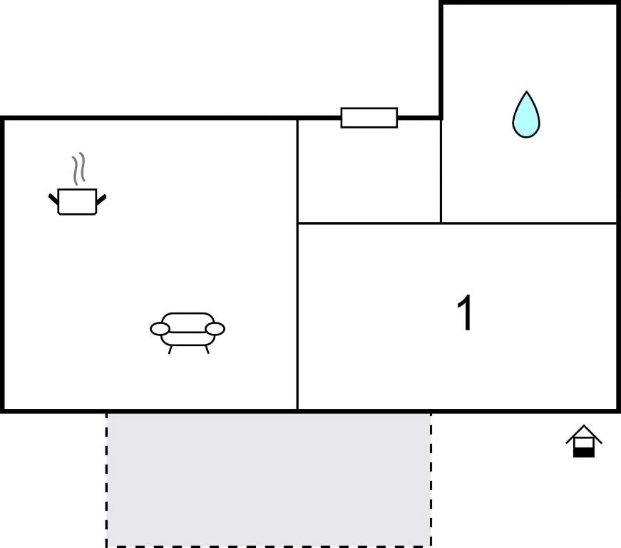 The floor plan of Bezaubernde Ferienwohnung
