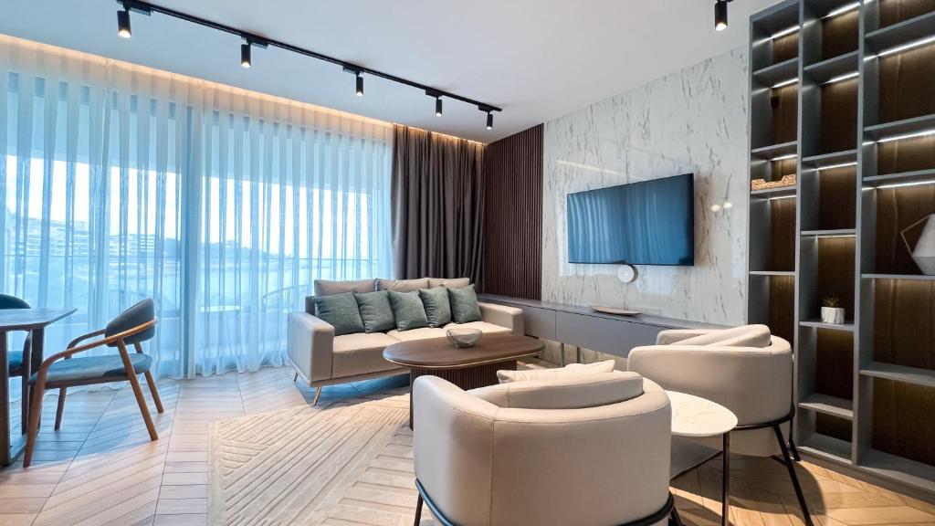 Posezení v ubytování Apart hotel Emiia