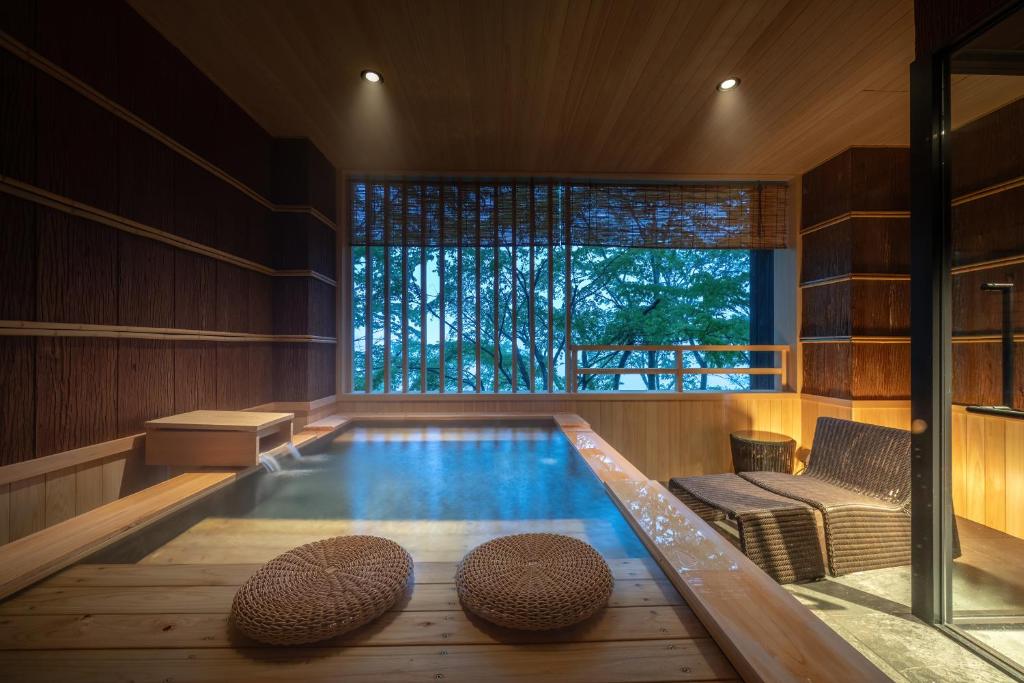Bazén v ubytování Nazuna Hakone Miyanosita nebo v jeho okolí