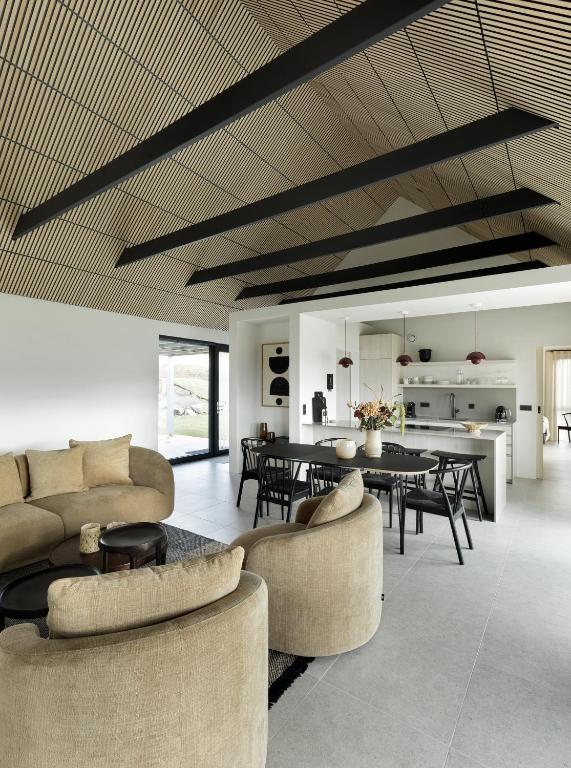 Posezení v ubytování Heiðin Homes Villas