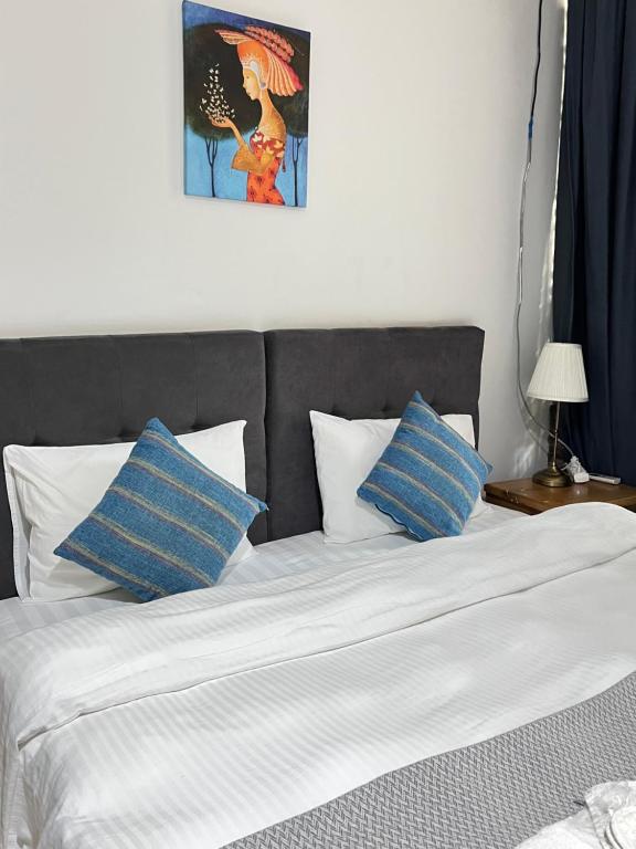 Ένα ή περισσότερα κρεβάτια σε δωμάτιο στο Ethno Sololaki