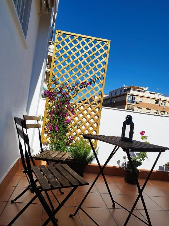 Balkón alebo terasa v ubytovaní Apartamento Plumaria